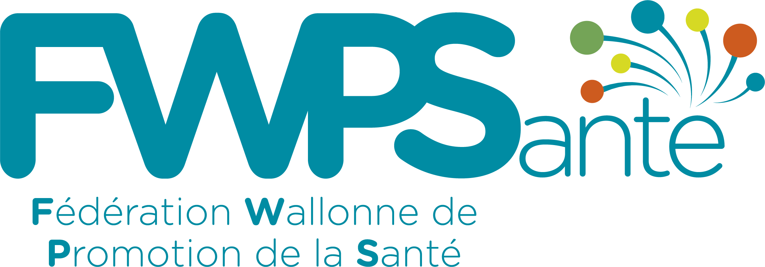 Logo FWPSanté - texte 2 lignes - couleurs